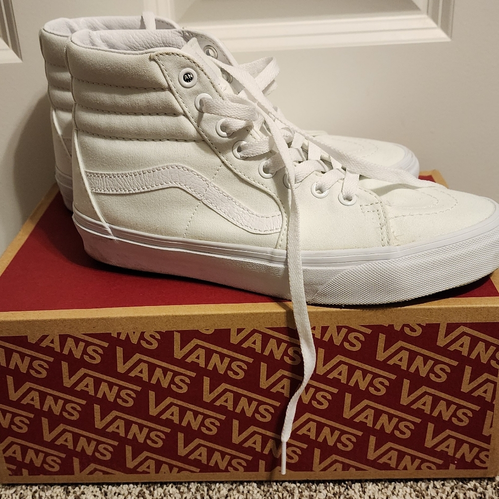 Vans White High-Top Sneakers